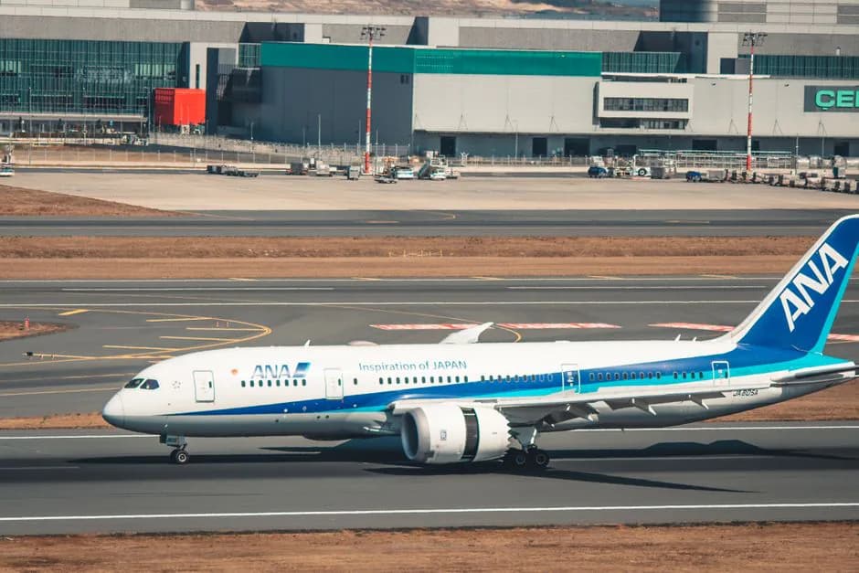ANA Boeing 787-8 Dreamliner All Nippon Airways in flight exterior livery