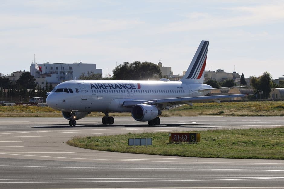 Air France aircraft liveries lineup on the tarmac